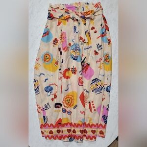 Her Destiny  "Dolce Vita" Print Skirt.